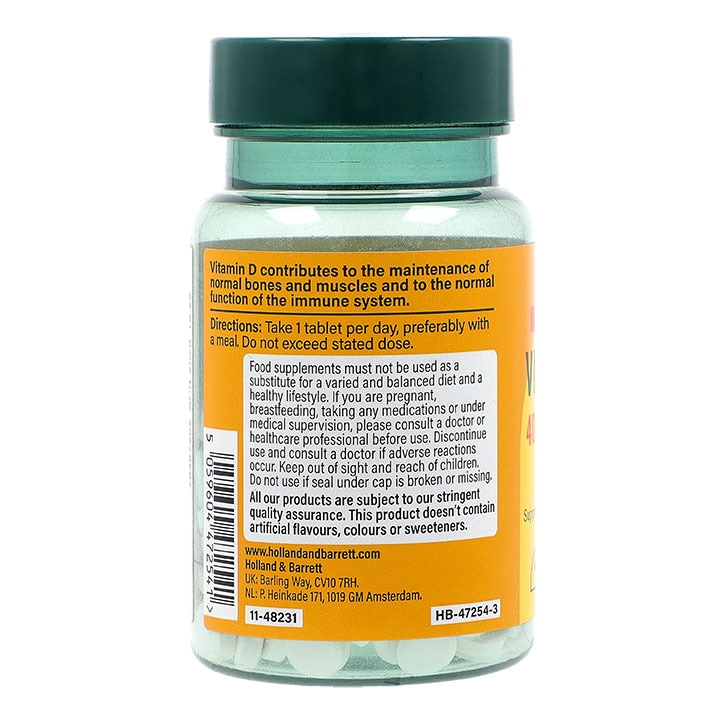 Holland & Barrett Vitamin D3 4000 I.U. 100ug 120 Tablets